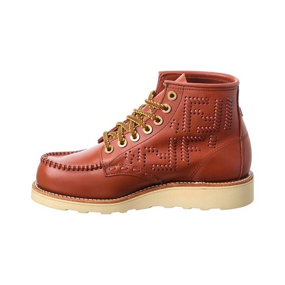 Fendi X Red Wing Leather Bootie, Brown - Picture 2 of 5